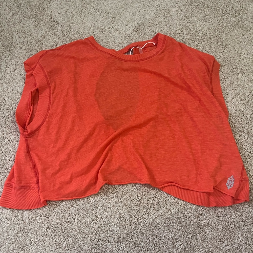 Fp Movement neon coral open back